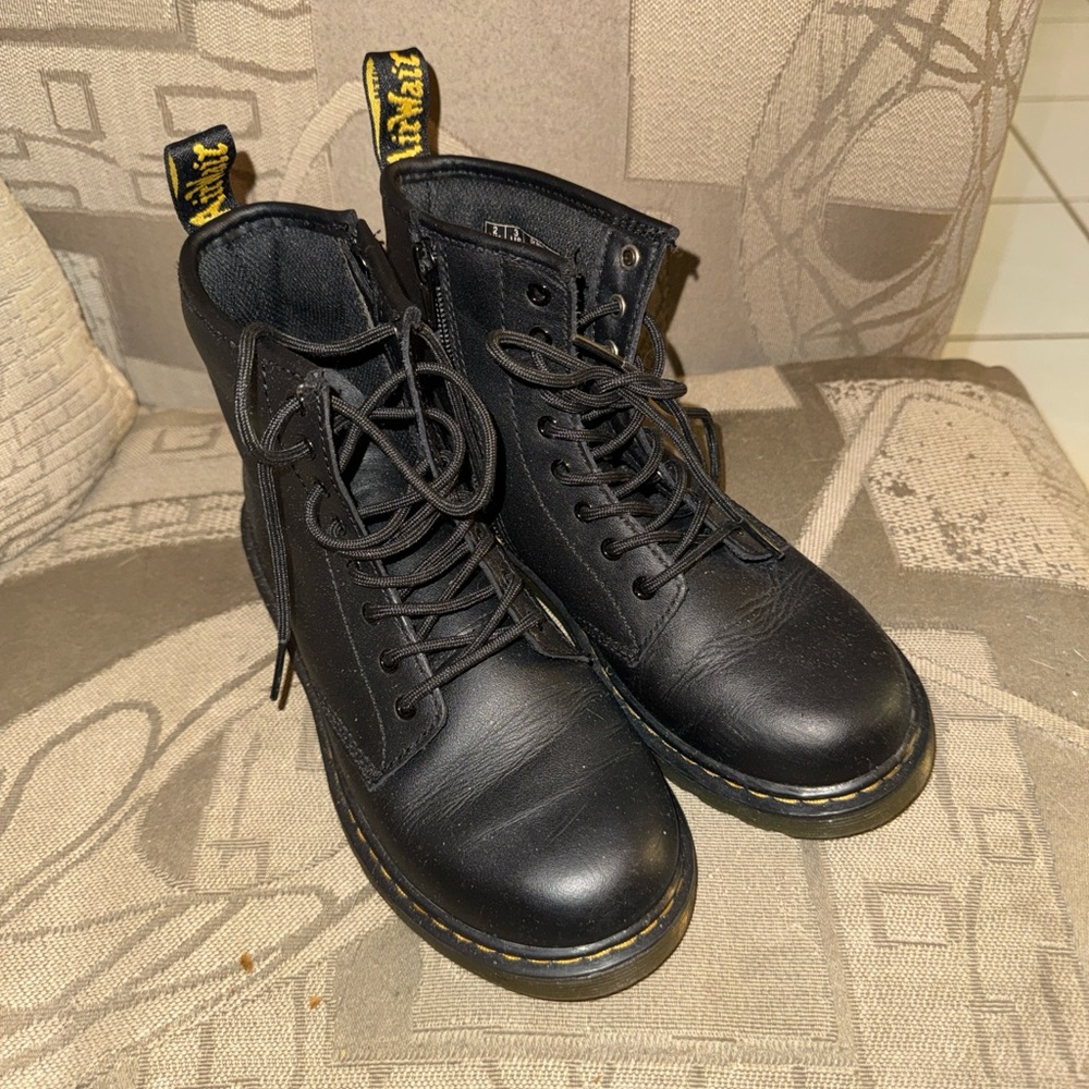 Dr. Martens Black Leather Men's Boots